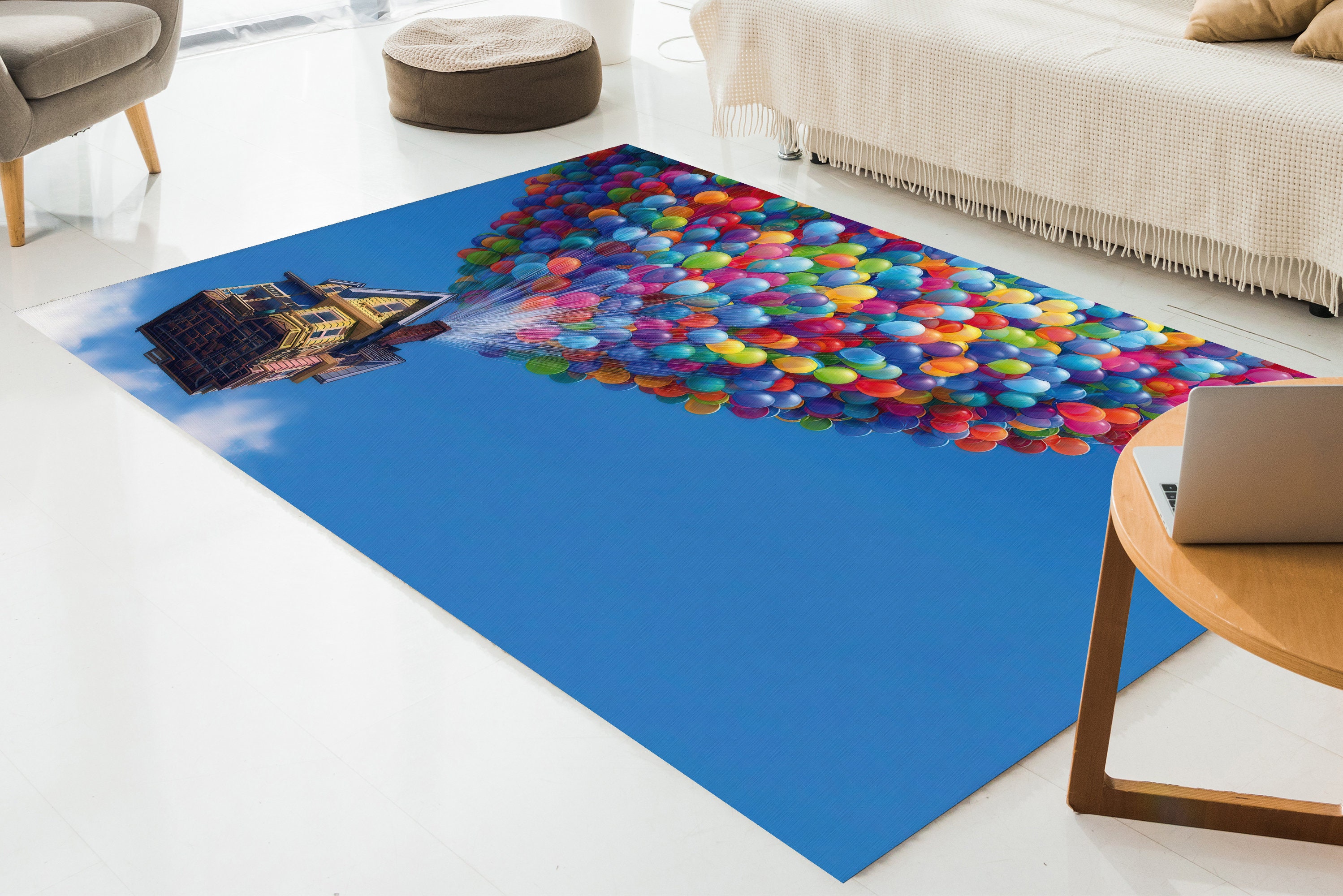 Disney up Colourful Balloons Rugs, Air Balloons Rug, Kids Rug, Modern ...