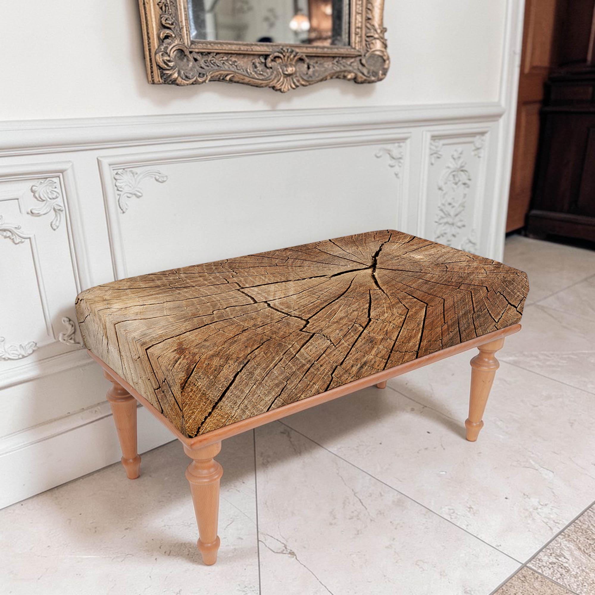Bumpy Textured Bench Design Wood Textured Bench, Tree Ring Bench, Modern Bench, Living Room Bench ...