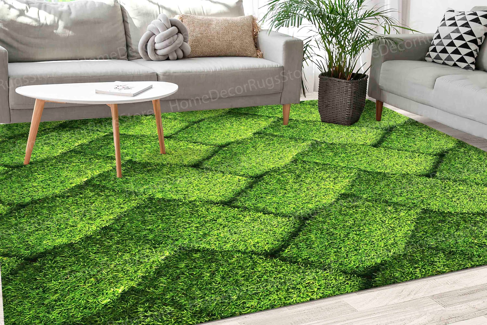 Sweetgrass Rugs Green Grass Rugs, Green Rug, Trendy Rugs, Floral Rugs, Bathroom Rug ...