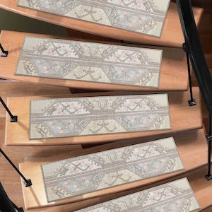 Stair Step Rug, Soft Tones Rugs, Pink Rugs, Bohemian Rugs, Modern Rugs, Pattern Rug, Machine Washable Rug, Thick Rug, Easy To Clean Rug,