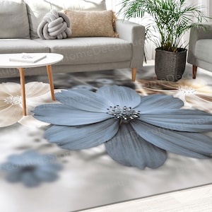 Wall Hanging Rug, Runner Rug, Round Rug, Anti-Slip Carpet, Modern Flower Rugs, Trendy Rug, Floral Rug, Office Rug, Machine Washable Rug,