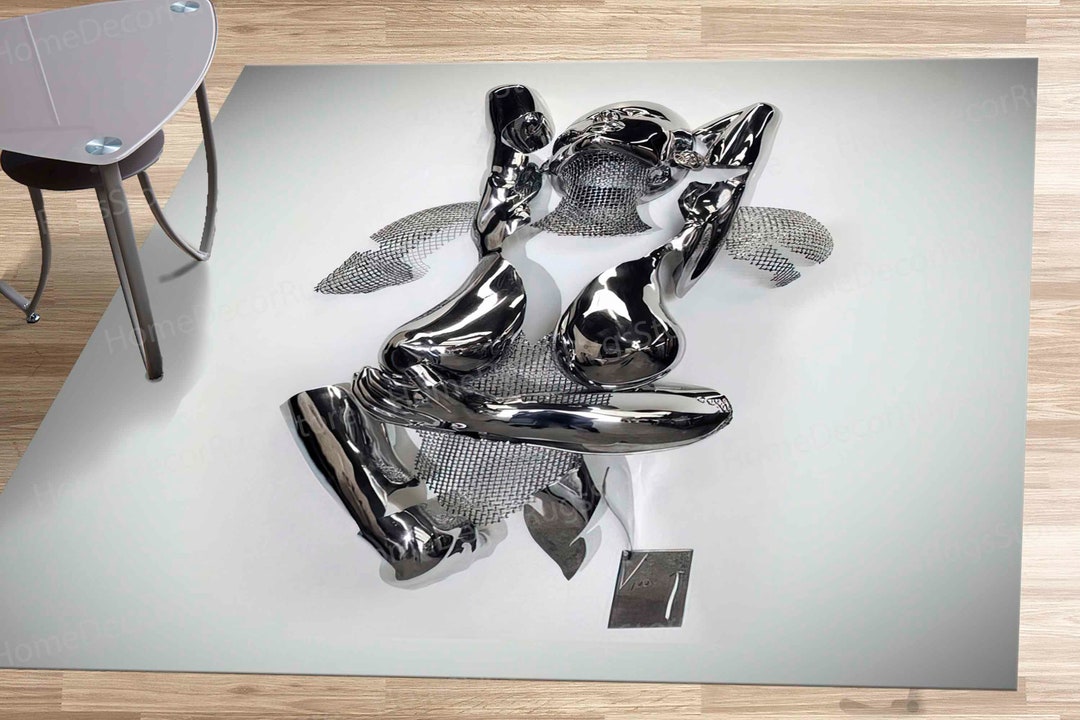 3d Silver Couple Rugs, 3d Effect Rugs, Couple Hugging Rugs, Modern Rugs ...