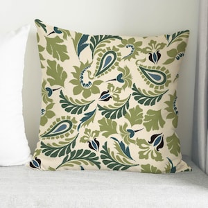 Leaf Pattern Cushion Cover, Botonical Pattern Printed Pillow, Gift For The Home, Flower Cushion, Plant Cushion Cover, Cushion,
