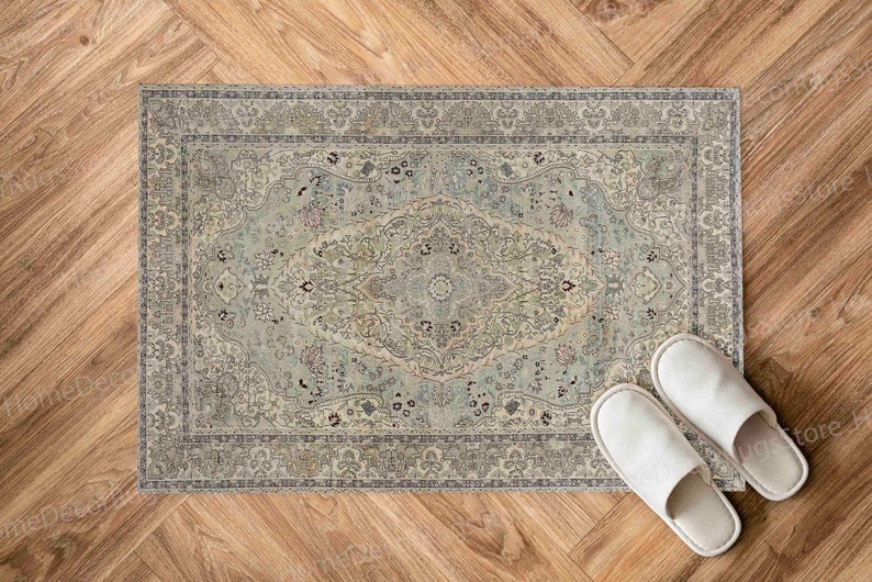 Green Rug, Salon Rugs, Gift For The Home Rug, Gift For Him Rug, Antique Decor Rug, Luxury Rugs, Rug, Bedroom Rug, Indoor Rugs, Turkish Rug, image 7