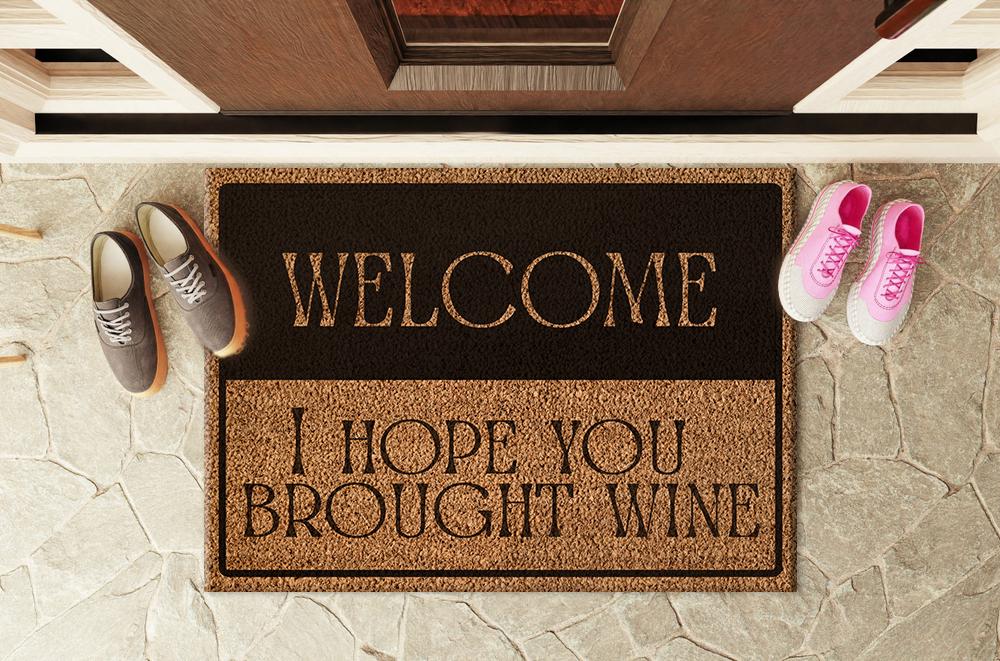Welcome Rug, Welcome Doormat, Modern Doormat, Printed Doormat, Easy To Clean Rug, Personalized Gift, Custom Door Mat, Home Decor,