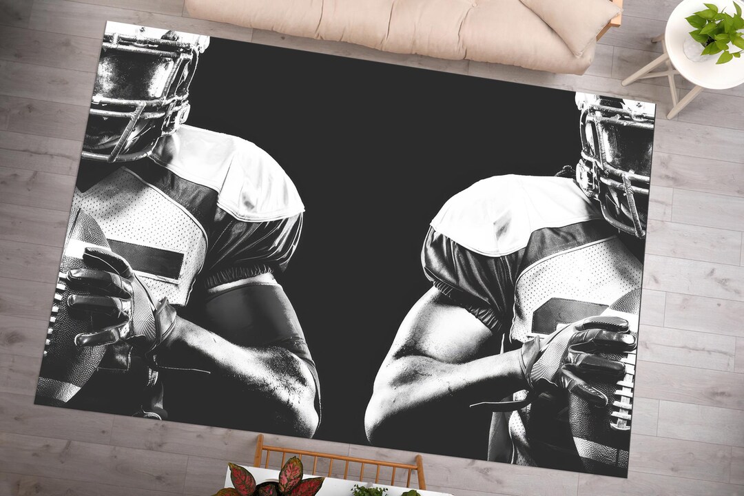 American Football Players Rugs, Bedroom Rug, American Rugs, Sport Rugs ...