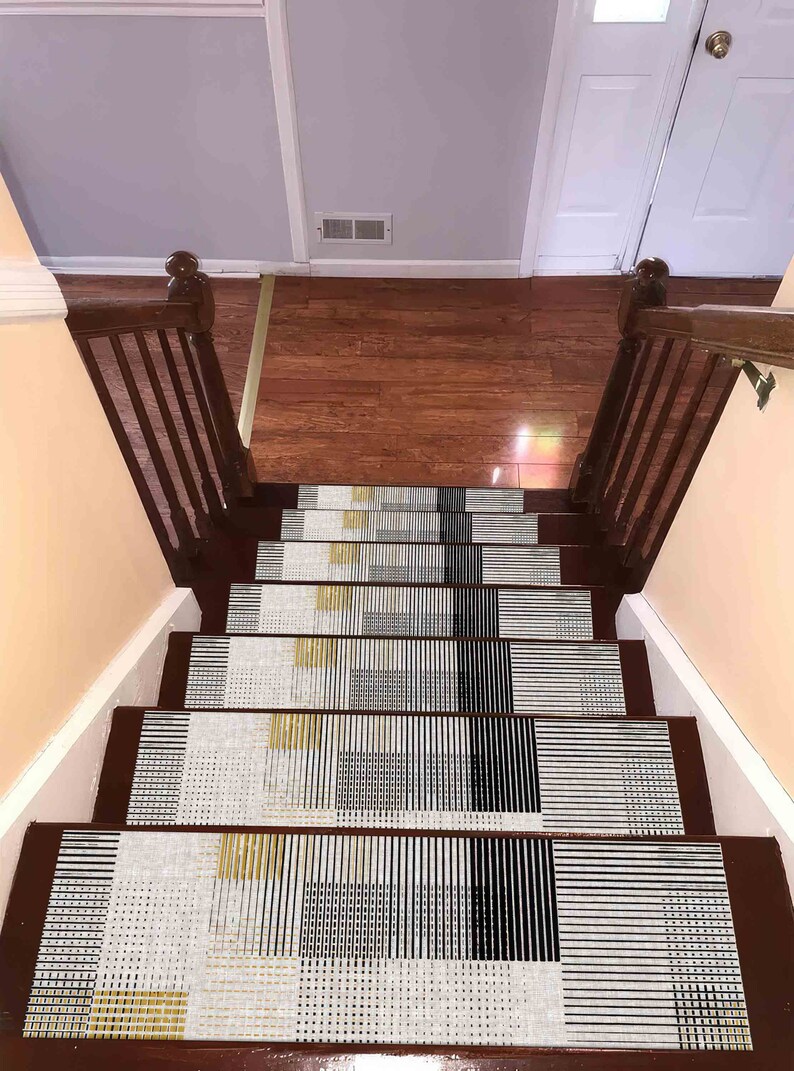 Geometric Pattern Rugs, Trendy Rug, Minimalist Rug, Modern Rugs, Small Rug, Round Rug, Personalized Rug, Popular Rug, Step Rug, Gift For Him image 4