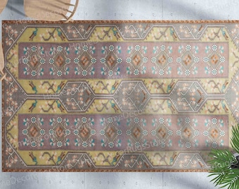 Antique Decor Rugs, Gift For Him Rug, Turkish Rug, Brown Rug, Vintage Style Rug, Personalized Gifts Rug, Bathroom Rug, Front Door Rugs,