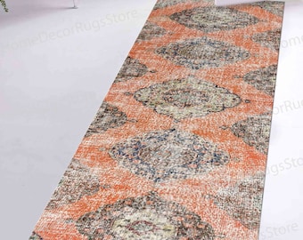 Runner Rug, Navajo Rug, Bridesmaid Gift Rugs, Modern Rug, Saloon Rugs, Bathroom Rugs, Pattern Rug, Anatolian Rug, Oushak Rugs, Bedroom Rug,