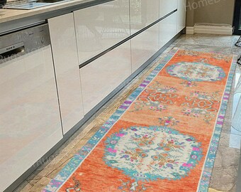 Orange Rugs, Turquoise Rugs, Pink Rugs, Oushak Rugs, Turkish Rug, Office Decor Rug, Bridesmaid Gift, Large Rug, Front Door Rug, Kitchen Rug,