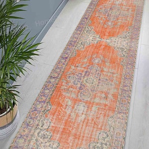 Thick Rugs, Orange Rugs, Runner Rug, Bohemian Rug, Indoor Rugs, Turkish Design Rugs, Corridor Rugs, Pattern Rugs, Bridesmaid Gift Rug,