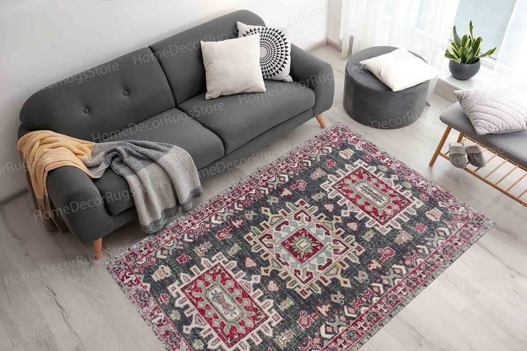 Rug Pattern Normal Geometric Pattern Rug, Colorful Rugs, Ethnic Pattern Rugs, Vintage ...
