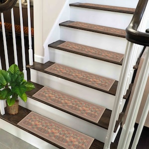Stair Step Rug, Ethnic Pattern Rugs, Geometric Pattern Rug, Soft Tones Rug, Modern Rug, Stair Decor Rug, Non Slip Rug, Custom Rug, Cool Rug,