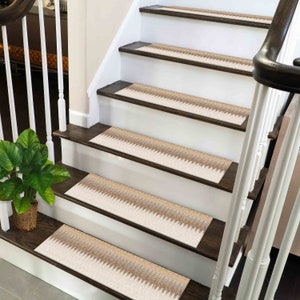 Beige Rug, Brown Rug, Bohemian Rug, Modern Rugs, Stair Treads Rug, Easy To Clean Rug, Step Rug, Cool Rug, Machine Washable Rug, Cool Rugs,