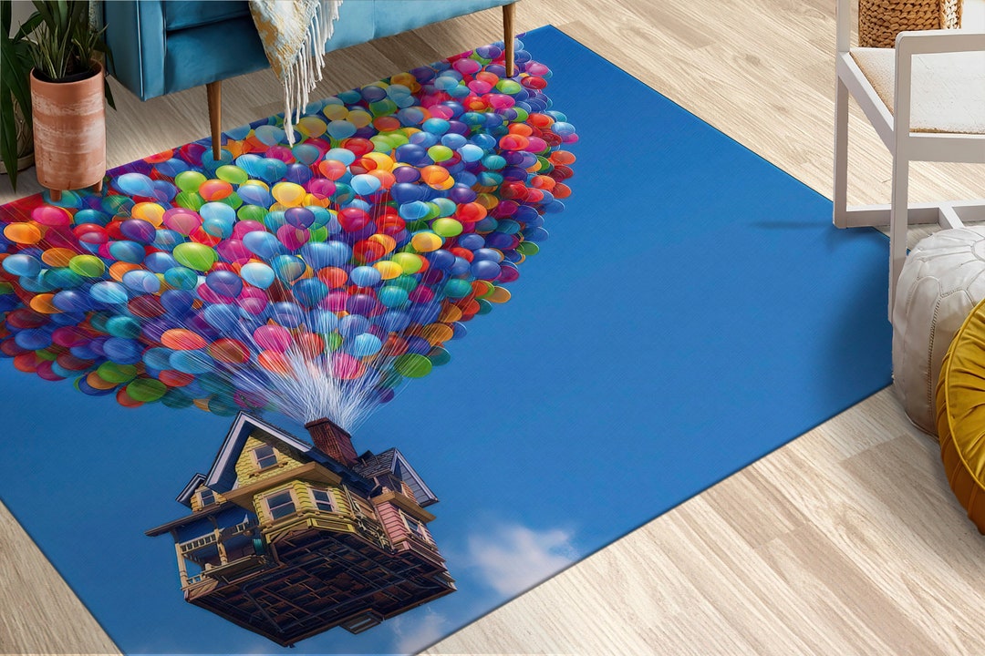 Disney up Colourful Balloons Rugs, Air Balloons Rug, Kids Rug, Modern ...