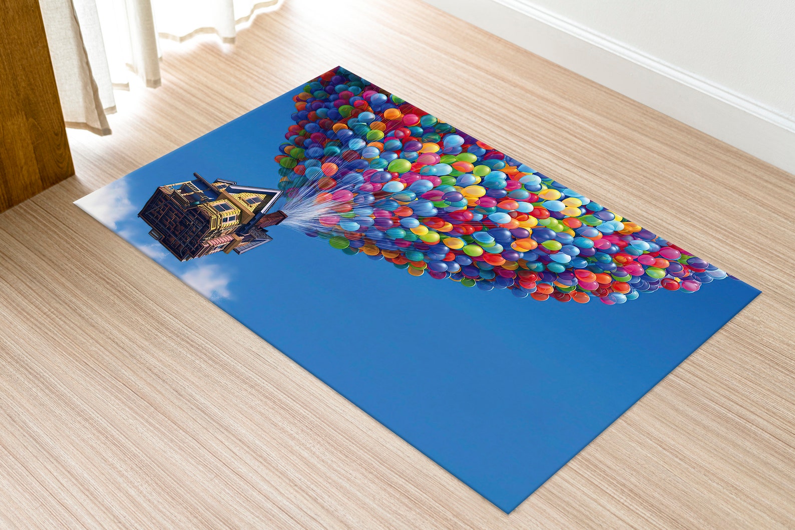 Disney up Colourful Balloons Rugs, Air Balloons Rug, Kids Rug, Modern ...