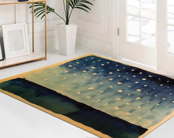 Georgia O'Keeffe Rugs, Abstract Rug, Modern Rug, Art Rug, Reproduction Rugs, Salon Rug, Housewarming Gift, Colorful Rug, 3D Printed Rug,