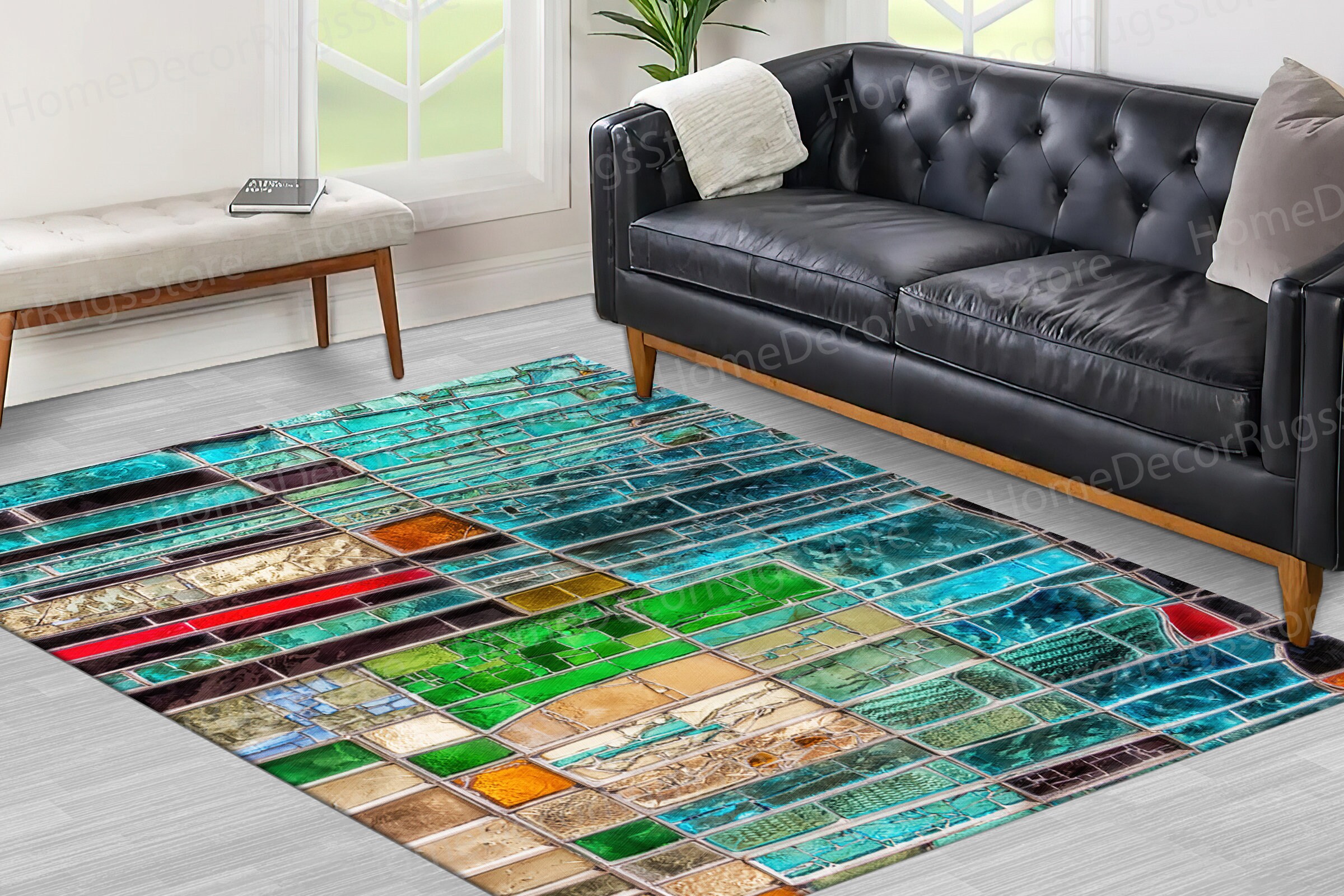 Stained Rug Design Colorful Rugs, Customs Rug, Stained Glass Rugs, Colorful Glass Rug ...