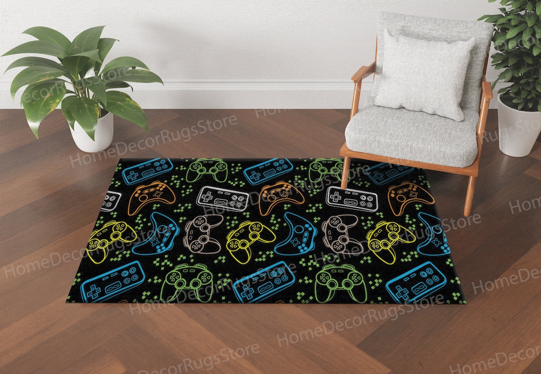 Gaming Room Rugs, Trendy Rug, Man Cave Rug, Modern Rugs, Indoor Rug ...