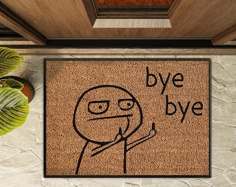 Coco Door Mat, Funny Door Mat, Bye Bye Rugs, Coco Doormat, Personalized Gift, Pet Friendly Rug, Custom Door Mat, Home Decor, Coco Mat,