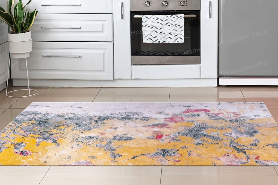 Plaster Rug Saloon Rugs, Modern Rugs, Salon Decor Rug, View of Old Plaster Rug ...