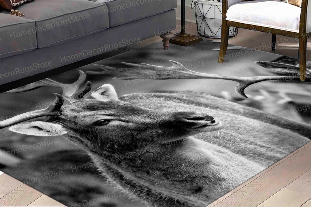Indoor Rug, Animal Rug, Loft Rug, Dining Room Rug, Deer Wildlife Rug ...