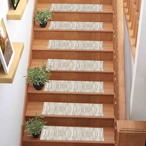Beige Rug, Gray Rugs, Bohemian Rug, Modern Rug, Classic Rugs, Stair Treads Rug, Machine Washable Rug, Stair Step Rug, Non Slip Stair Rug,