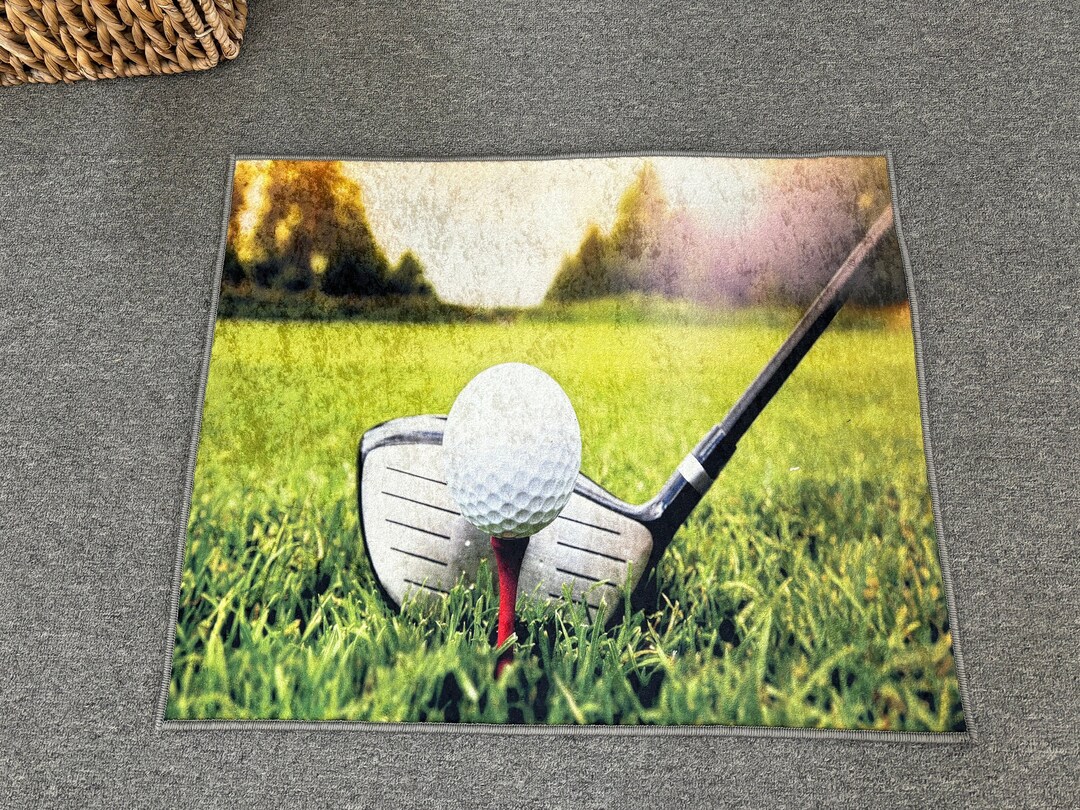 Modern Rug, Golf Club Rugs, Gift for Golfer Rug, Personalizeds Rug ...