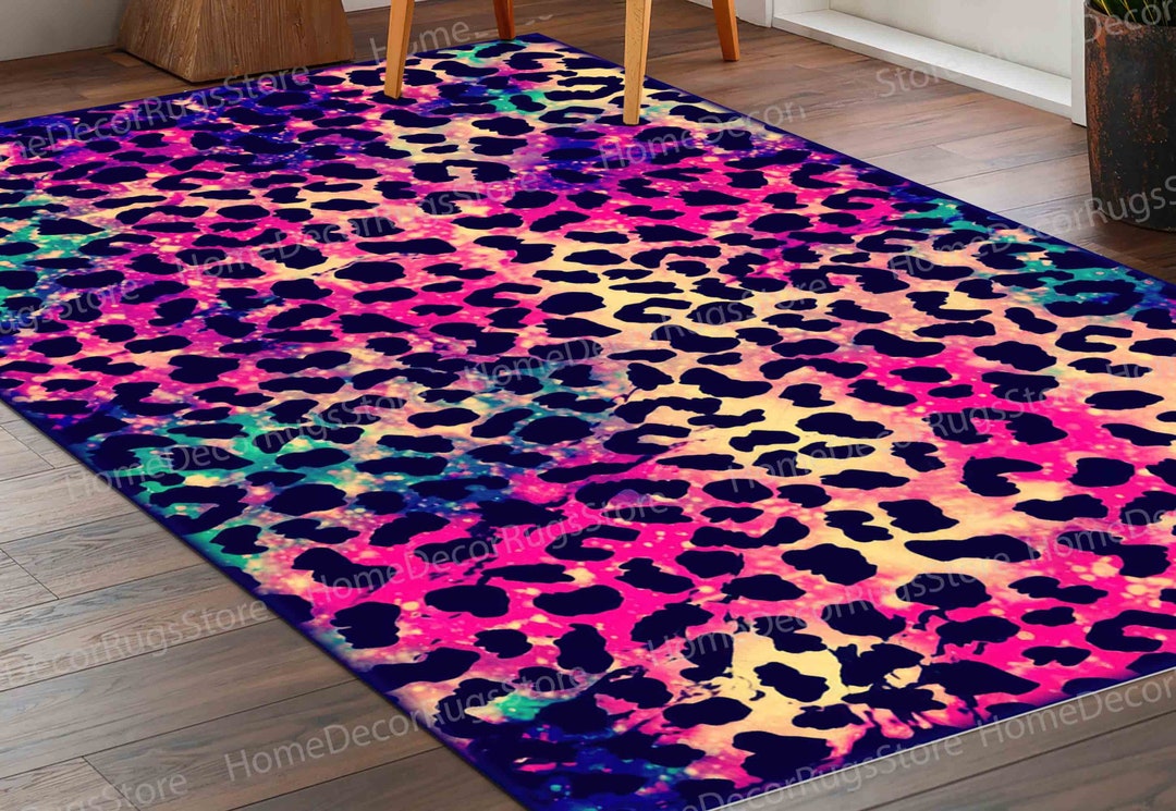 Leopard Pattern Rugs, Pink Rugs, Pink Leopard Rug, Modern Rugs, Small ...