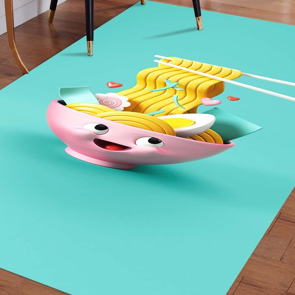 Noodle Rug Etsy