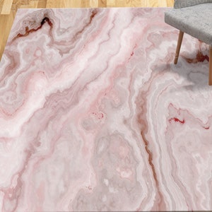 Cute Rug, Pink Marble Rug, Modern Marble Rugs, Popular Rugs, Runner Rug, Living Room Rug, Abstract Marble Rug, Modern Rugs, Office Rugs,