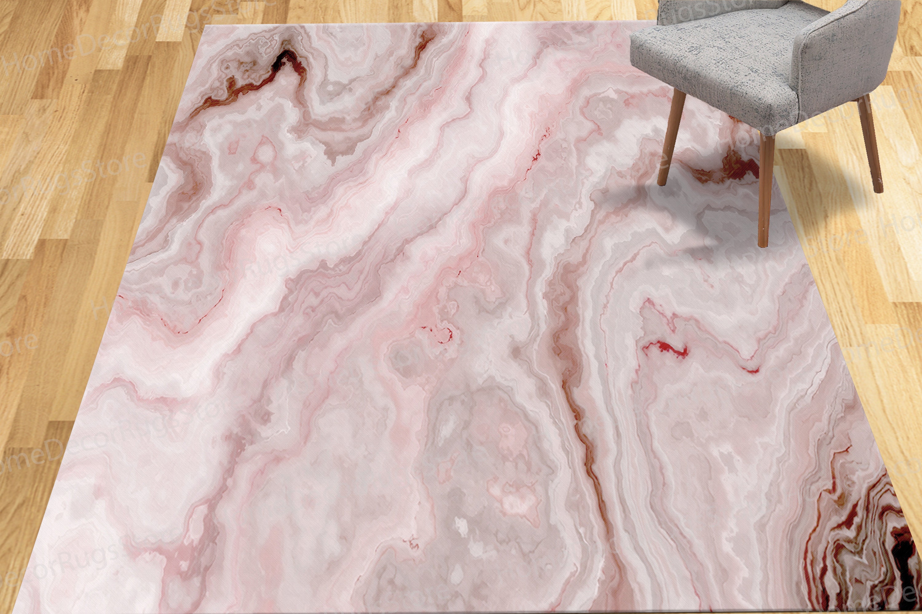 Cute Rug, Pink Marble Rug, Modern Marble Rugs, Popular Rugs, Runner Rug ...