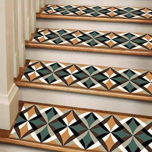 Green Rug, Orange Rugs, Navajo Rugs, Modern Rug, Stair Rug, Washable Stair Rug, Cool Rug, Decorative Rug, Easy To Clean Rug, Stair Step Rug,