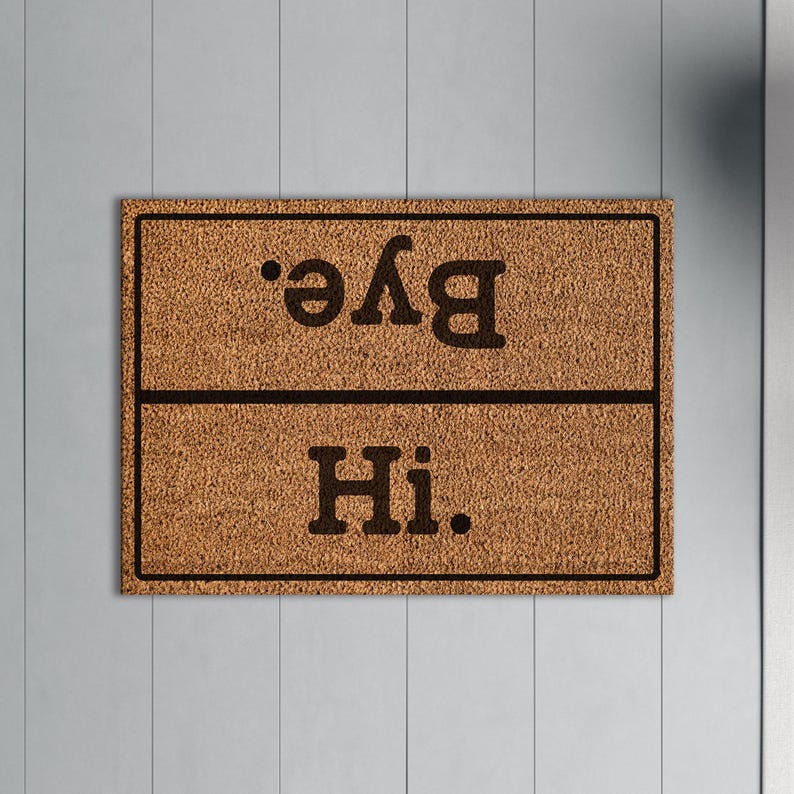 HomeDecorRugsStore Hi Bye Doormat