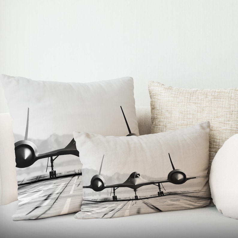 Jet Plane Cushion,Modern Pillow Cover,Housewarming Gift,Airport Pillow Sham,Custom Pillow,Canvas Wall Art,Office Decor Art,Wedding Decor Art,Large Canvas,Minimalist Wall Art,Home Decoration,Bridesmaid Gifts,Handmade Gift,