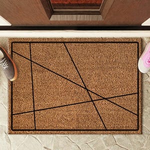 Modern Doormat, Front Door Mat, Doorstep Mat, Coir Door Mat, Minimal Door Mat, Home Decor, Personalized Door Mat, Custom Gift, Coir Mat,