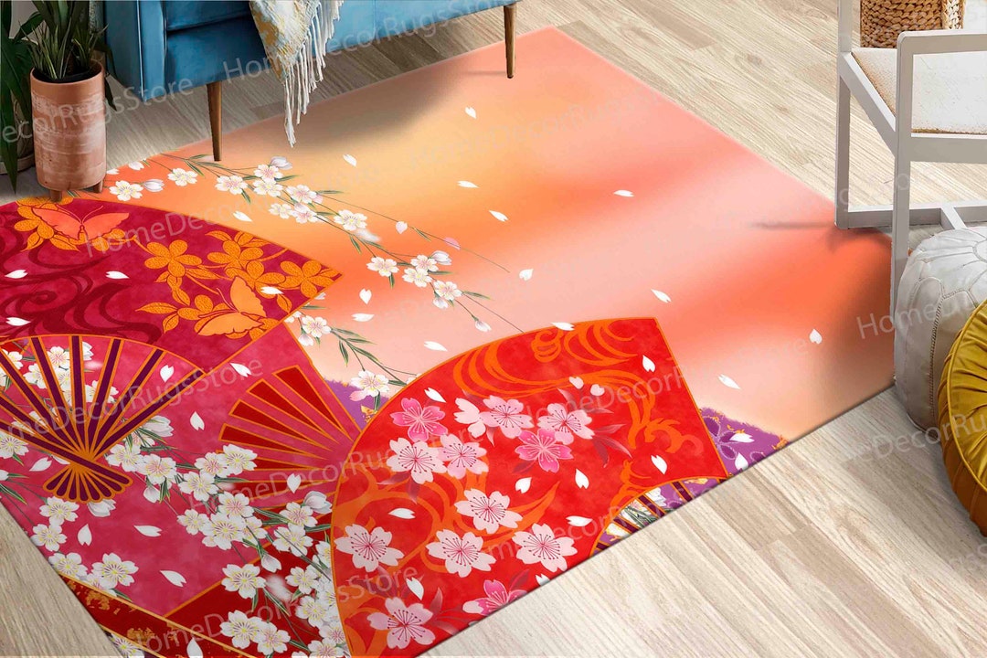 Sakura Rug Area Rug, Reproduction Rugs, Gift Rugs, Wedding Rug, Japanese Rugs ...