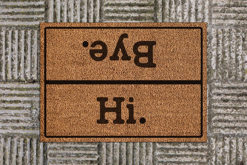 HomeDecorRugsStore Hi Bye Doormat - Thumbnail 5