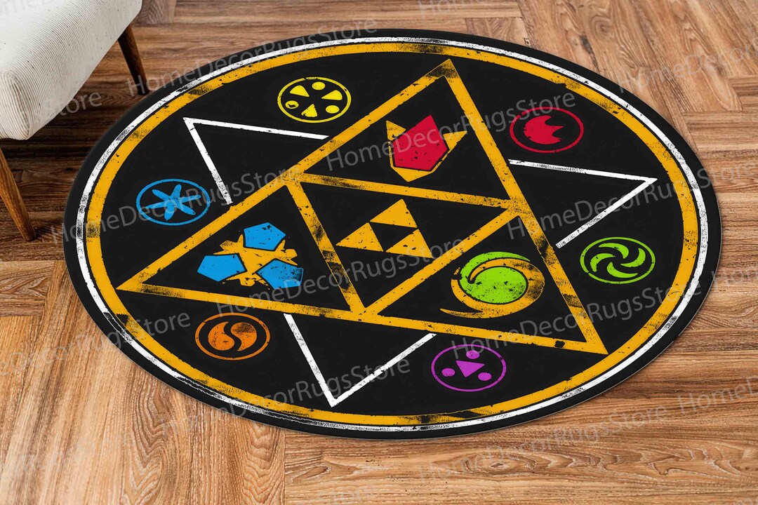 Legend of Zelda Rug, Play Room Rug, Zelda Rugs, Modern Rugs, 3D Printed Rug, Stair Rug, Machine ...