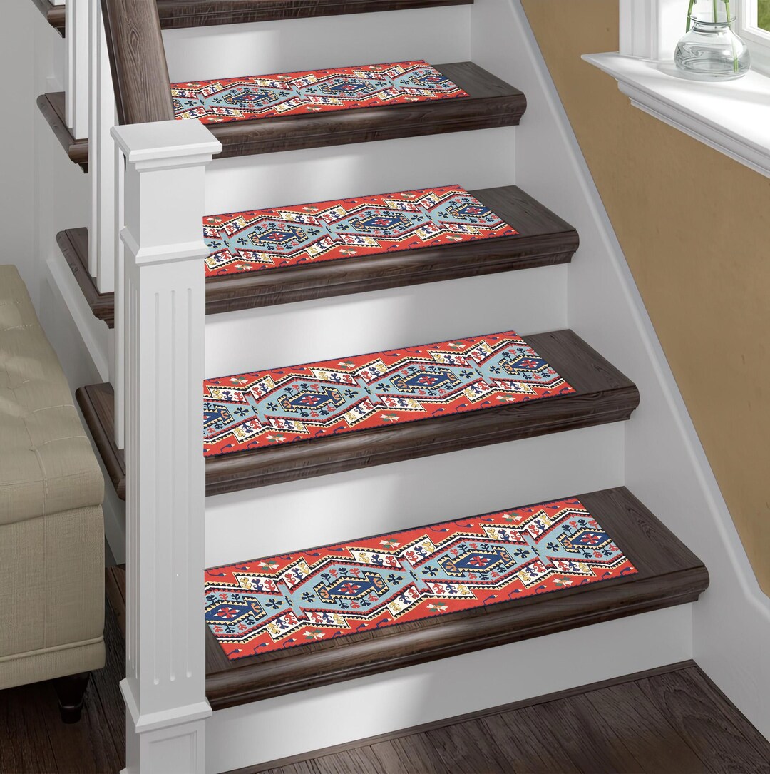 Dream Step Area Rug Vintage Step Rug, Turkish Step Rug, Patterned Step Rug, Decorative Step ...