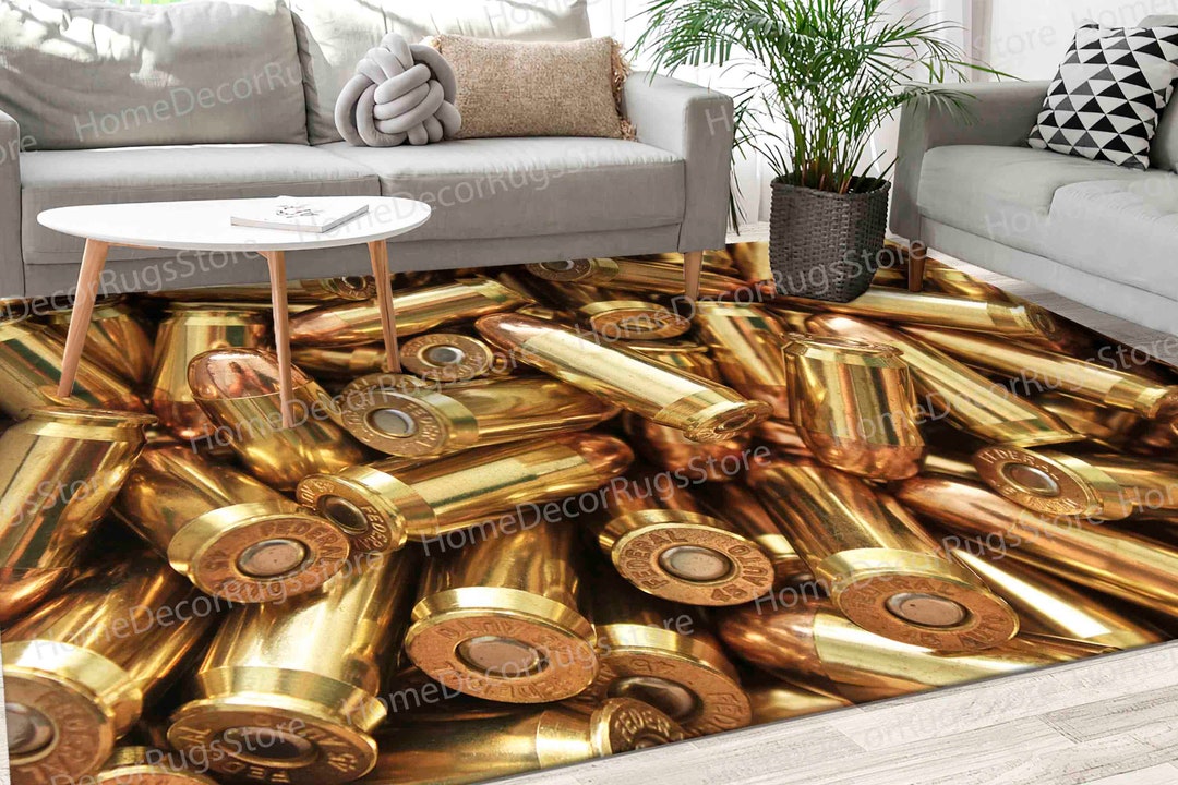 Bullet Rugs, Army Rugs, Military Rug, Modern Rug, Thin Rug, Non Slip ...