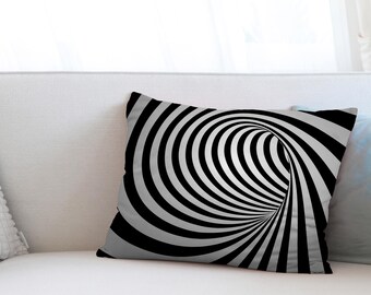 Housewarming Gift, Trendy Cushion, Abstract Swirl Cushion Case, Abstract Cushion Cover, Modern Pillow Case, Decorative Cushion,