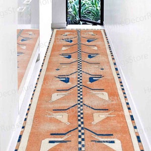 Bird Pattern Turkish Rugs, Bird Rugs, Farmhouse Decor Rugs, Boho Rugs, Thick Rug, Non Slip Rugs, Luxury Rug, Door Mat Rugs, Runner Rug,