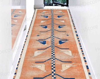 Bird Pattern Turkish Rugs, Bird Rugs, Farmhouse Decor Rugs, Boho Rugs, Thick Rug, Non Slip Rugs, Luxury Rug, Door Mat Rugs, Runner Rug,