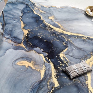 Thick Rug, Blue Rug, Modern Marble Rug, Small Rugs, Luxury Marble Rug, Thin Rug, Personalizeds Rug, Bedroom Rugs, Marble Rug, Corridor Rugs,