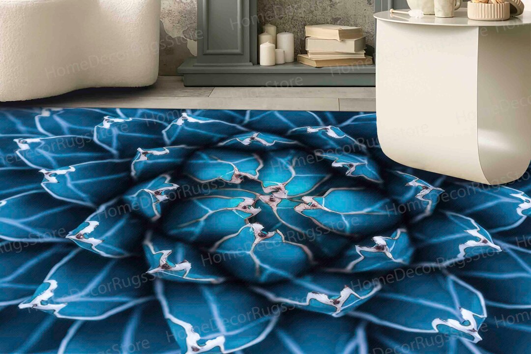 3d Patterned Rugs 3D Printed Rugs, Flower Rug, Gift for the Home Rug, Natural Pattern ...