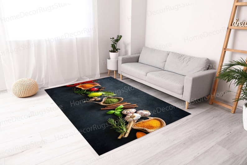 Kitchen Rug, Wall Hanging Rugs, Luxury Rug, Food Rugs, Dining Room Rugs ...