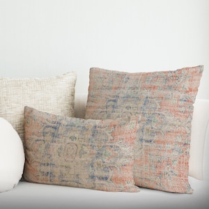 Farmhouse Pillow Case, Unique Cushion Cover, Ethnic Patterned Cushion, Pillow Case, Blue Pillow Case, Pillow Cover, Custom Pillow,