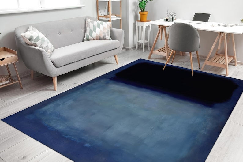 Mark Rothko Rugs Mark Rothko Rug, Minimal Rugs, Black Rugs, Famous Rug, Chenille Rug ...