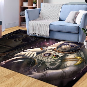 Corridor Rug, Outdoor Rug, Decorative Rug, Personalized Gifts, Man Cave Rugs, Astronaut Monkey Rugs, Animal Rug, Step Rug, 3D Printeds Rug,